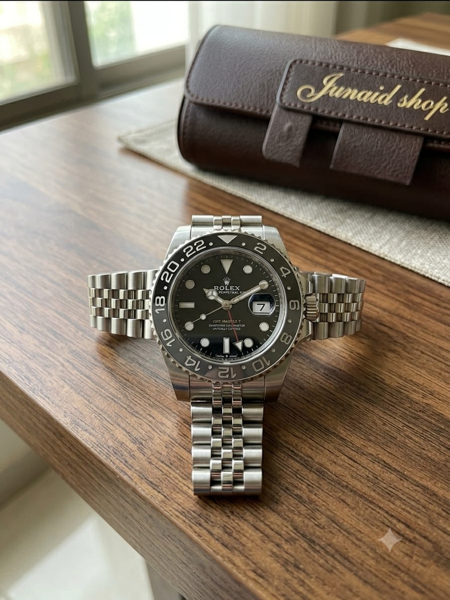 Rolex black spin watch