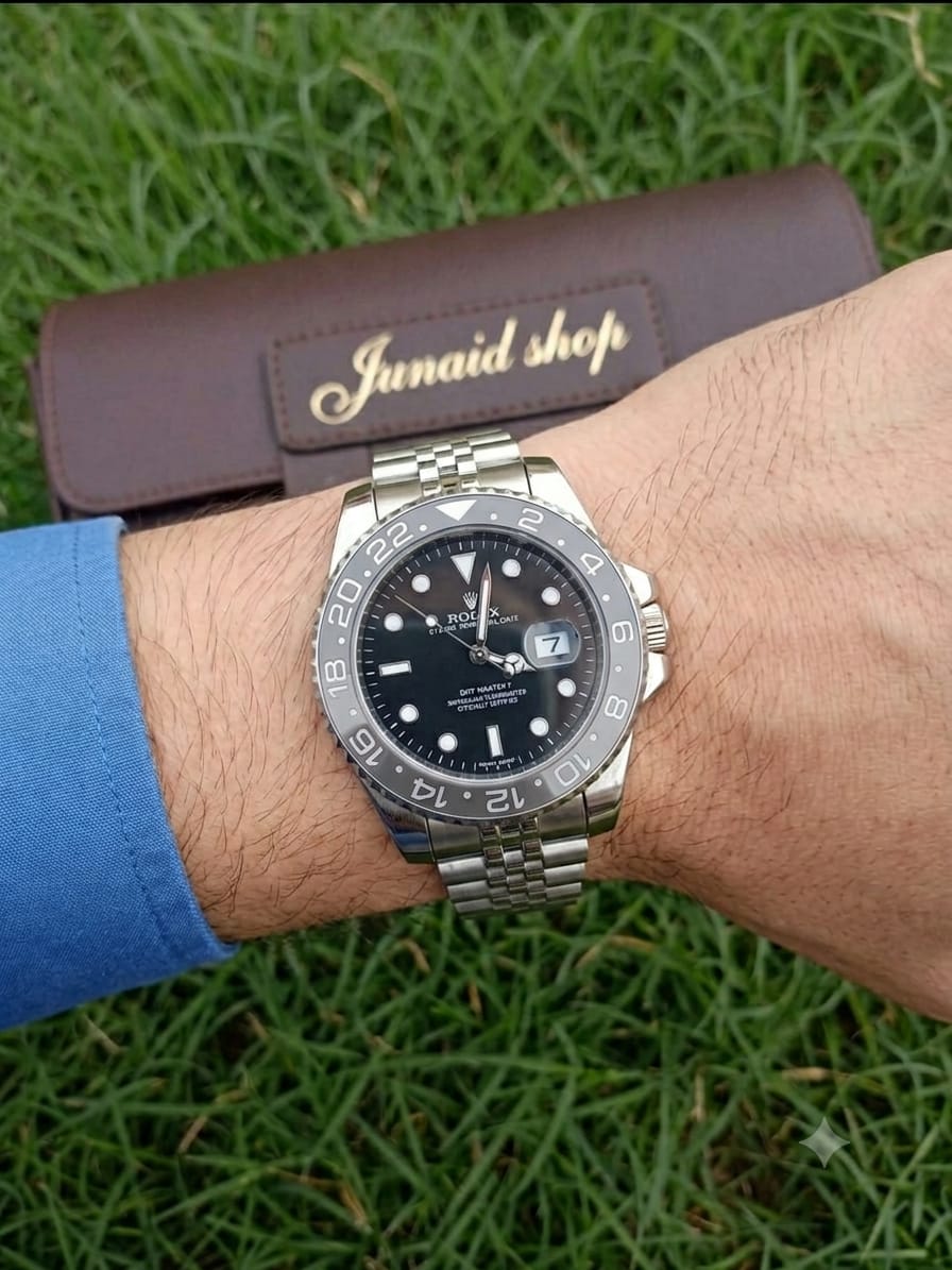 Rolex black spin watch