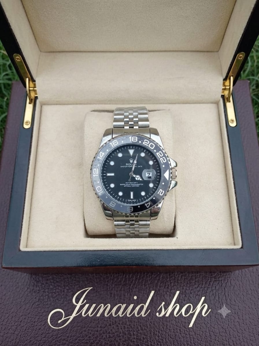 Rolex black spin watch